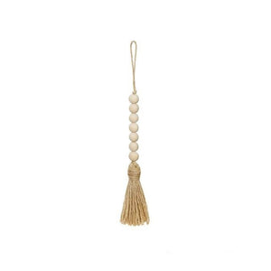 Wooden Bead with Tassel