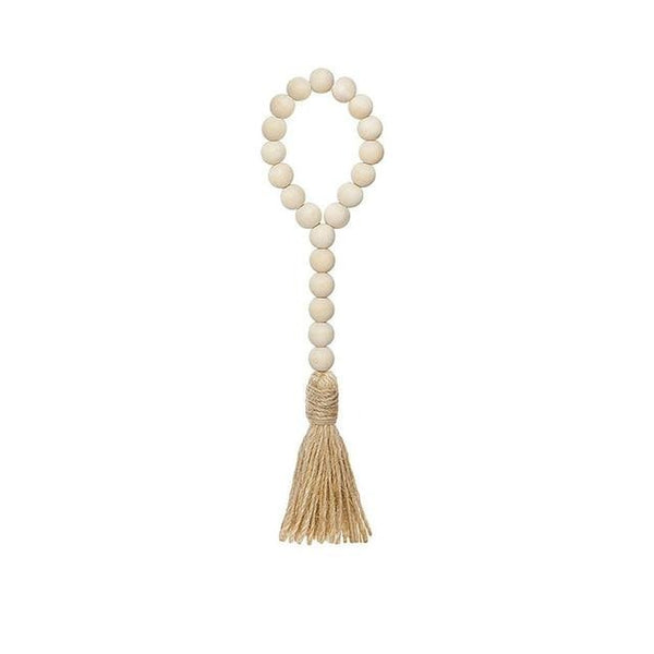 Small Wooden Bead - Know and tassel