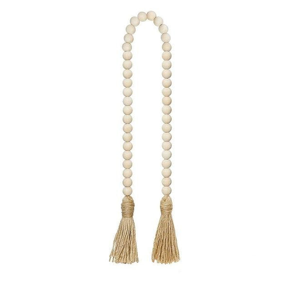 Medium Wooden Bead with two tassels