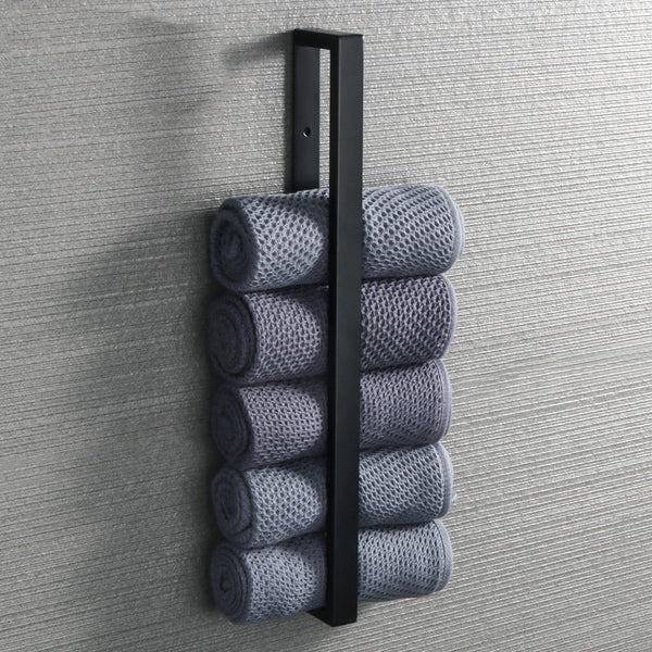 Black & Innovative Metal Towel Holder