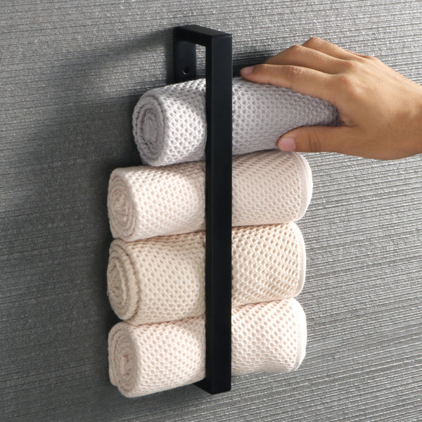 Black & Innovative Metal Towel Holder